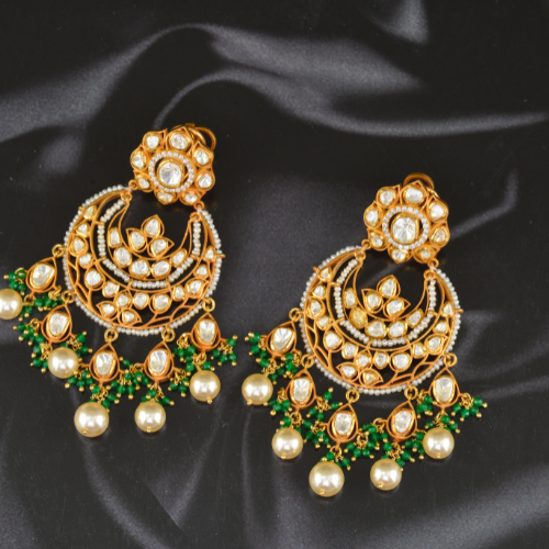 Gold Polki Earrings